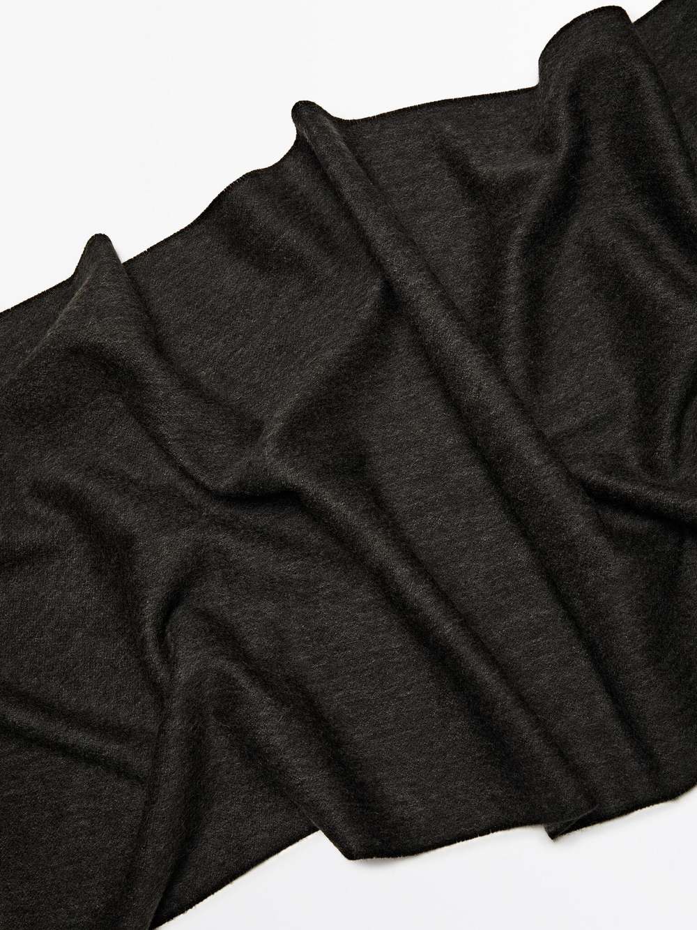 Massimo Dutti Шарф из двусторонней ткани, из 100% шерсти, коричневый