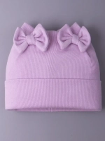 Шапка для девочки осенняя с бантиками
