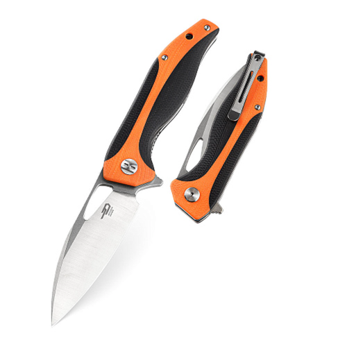 Нож Bestech Komodo сталь D2, рукоять G10 черно-оранжевая