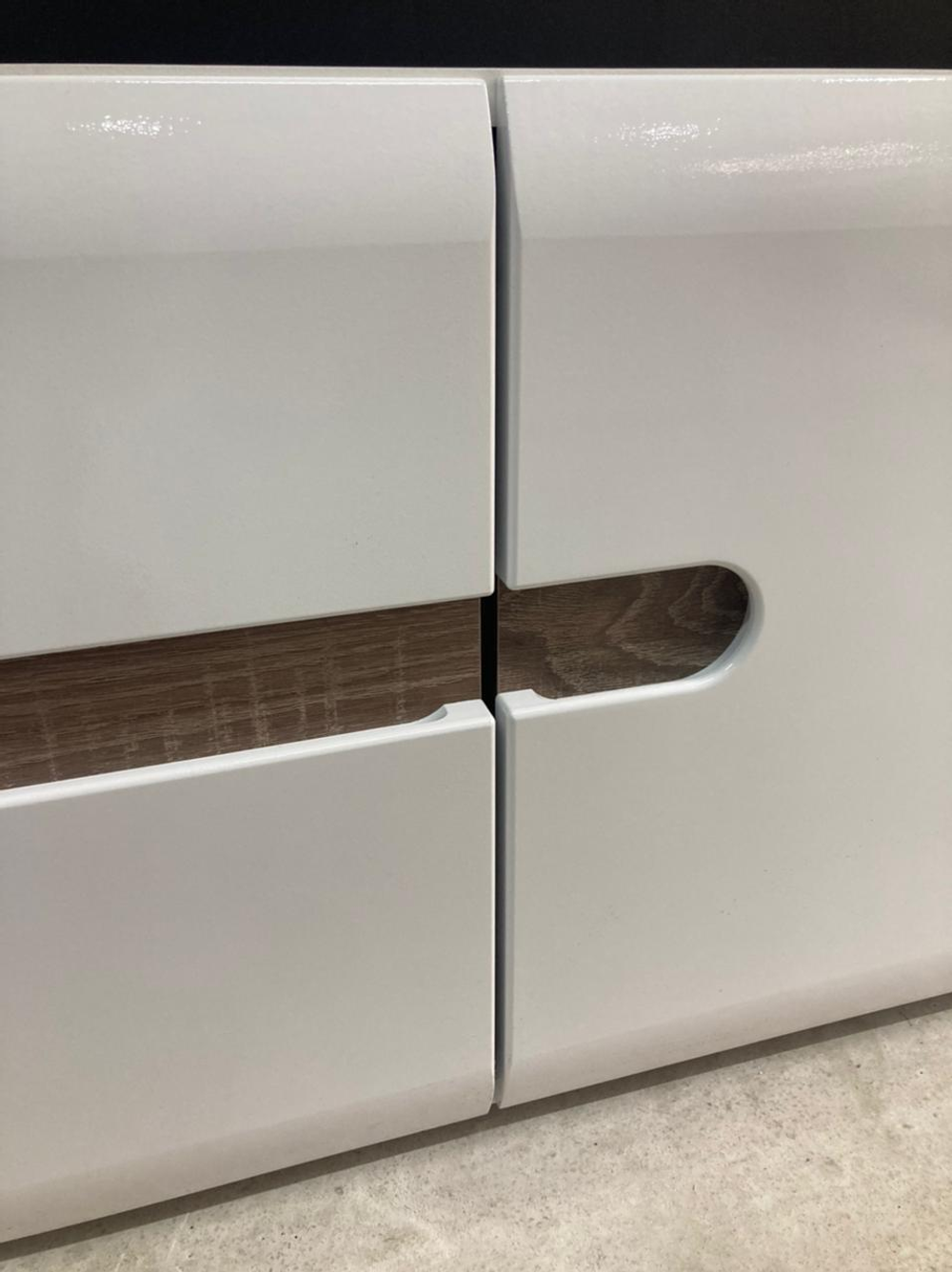 Тумба Ультра белый/белый глянец