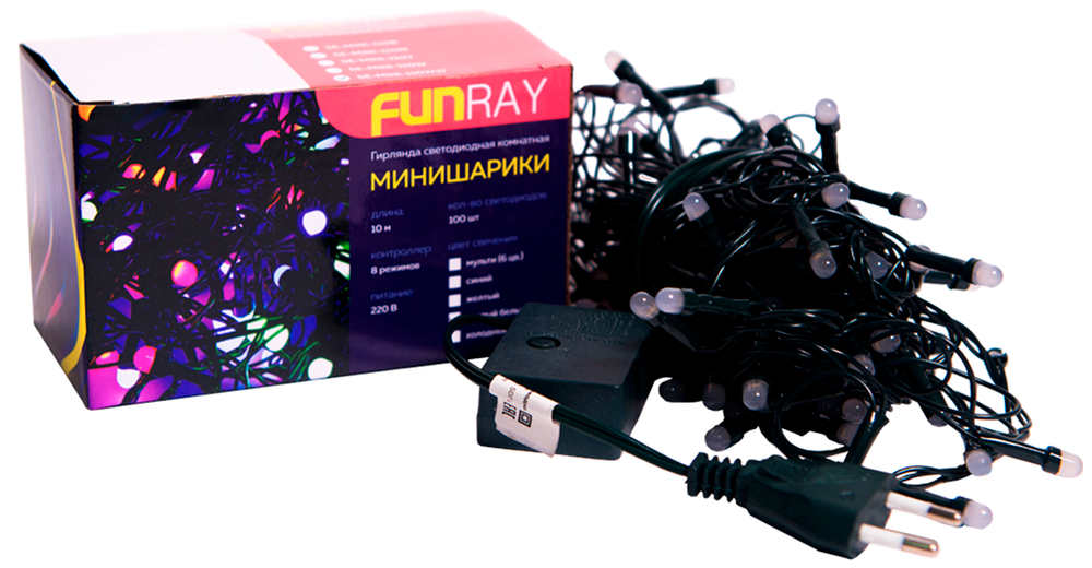 Гирлянда FUNRAY Минишарики 10 м