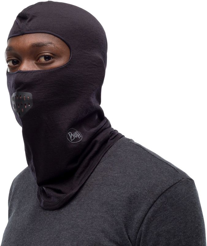 Балаклава шерстяная Buff Balaclava Wool Solid Black Фото 2