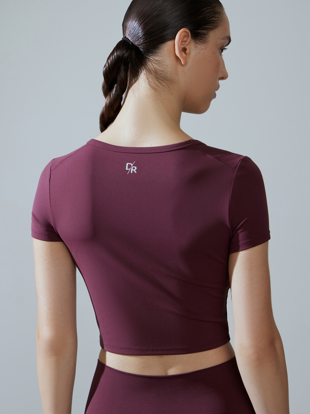 Футболка Jules Сropped Tee in Bordeaux