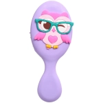 Расческа массажная детская «МИЛА», сова, цвет фиолетовый, 14*5,5см (блистер)