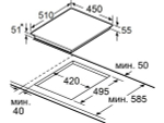 Варочная панель MAUNFELD AVCE4535SDBK электрическая