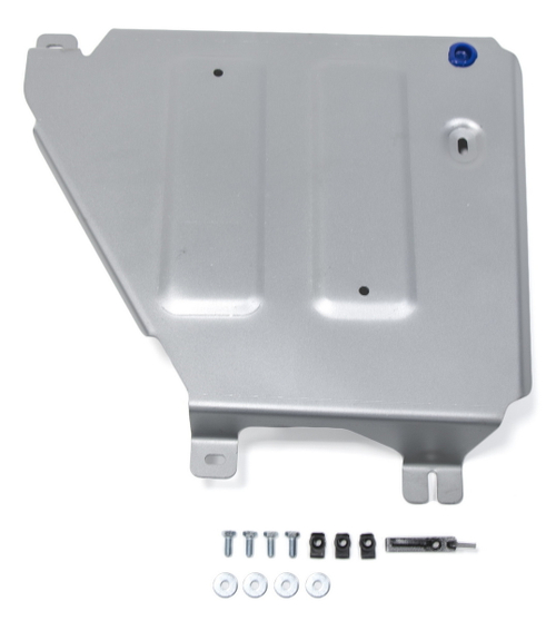 Защита редуктора Rival для Audi Q5 II (V - 2.0 (249 л.с.)) 2017-2020/Audi Q5 II рестайлинг (V - 2.0 Hybrid) 2020-н.в., штампованная, алюминий 4 мм, с крепежом, 333.0340.1