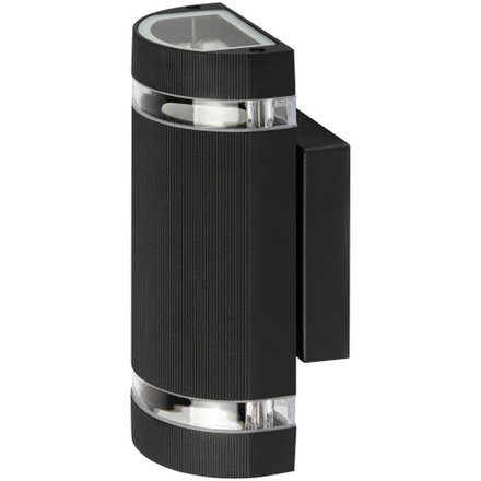 Светильник уличный настенный ЭРА «Адрия» GBW-102-BL-0230 230В 2хGU10 IP54 вверх/вниз черный