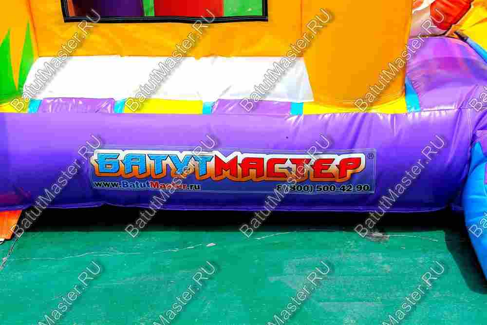 Коммерческий батут «Белый клык» с немеханизированной головой, размер 6*5*2,9 м.