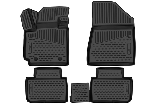 Коврики в салон для CHANGAN CS55 (I) 2017-, Внед, 4 шт. (Повышенная устойчивость, повышенная износостойкость) FORMAT.3DA59081210K