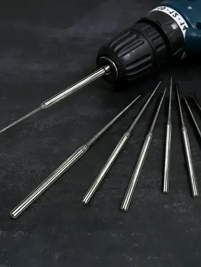Алмазные иглы для гравера, Диаметр иглы 0.5/1.8 мм , хвостовика 3мм, 10шт