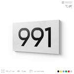 Номер на дверь 991, табличка на дверь для офиса, квартиры, кабинета, аудитории, склада, белая 120х70 мм, Айдентика Технолоджи