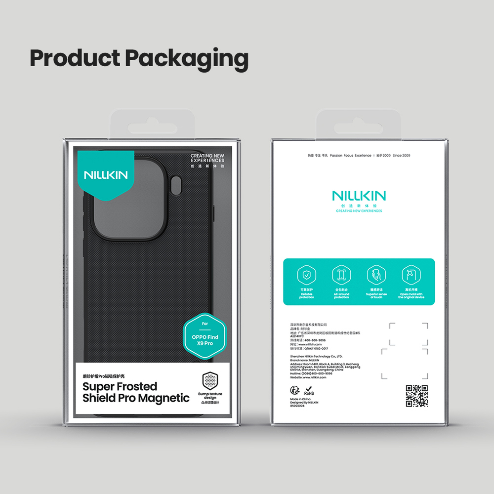 Чехол c MagSafe для смартфона OPPO Find X9 Pro, серия Super Frosted Shield Pro Magnetic от Nillkin
