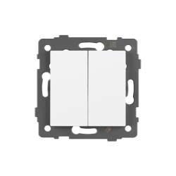 Механизм выключателя двухклавишный проходной SWT-MKP2-PL-WH-V (250V, 10A) (Arlight, -) 049892