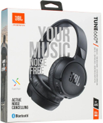 Наушники JBL Tune 660BT NC, Bluetooth/3.5 мм, накладные, черный [jblt660ncblk]