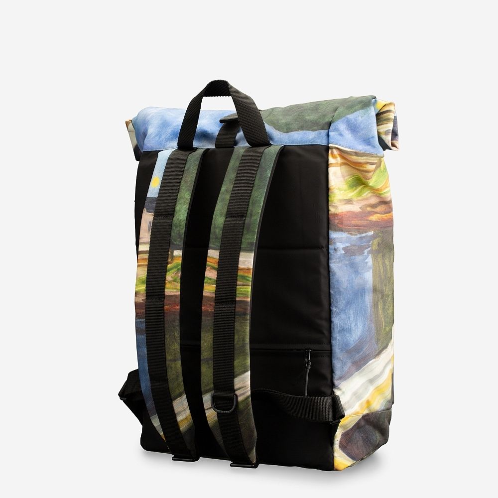 Рюкзак Good Local Rolltop Девушки на мосту (Эдвард Мунк) зеленый