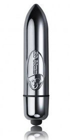 Серебристая вибропуля Rocks-Off RO - 8 см. (Цвет: серебристый)