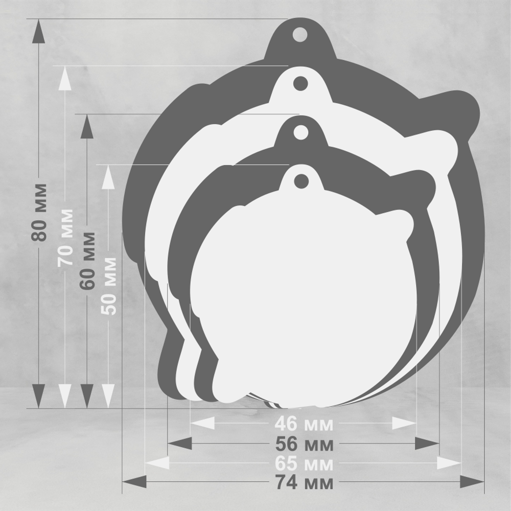 Акриловая медаль Чир спорт 1754-050