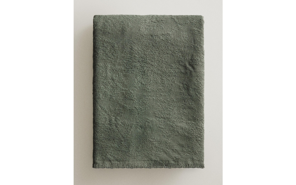 Zara Home плед из акрила, зелёный, 140x190 см