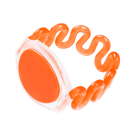 Пружинный RFID браслет Mifare 1K ОРАНЖЕВЫЙ