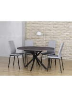 Стол кухонный обеденный круглый раздвижной 100х100х75,5 см