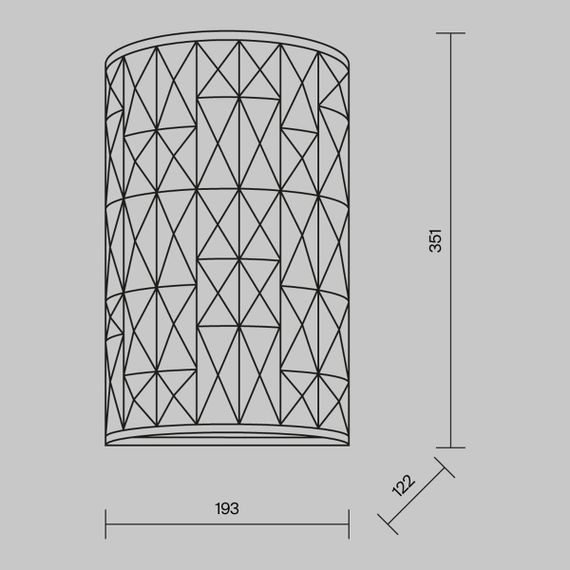 Настенный светильник Maytoni Gelid MOD184-WL-02-CH
