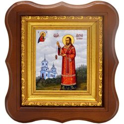 Матфей Казарин священномученик. Икона на холсте.