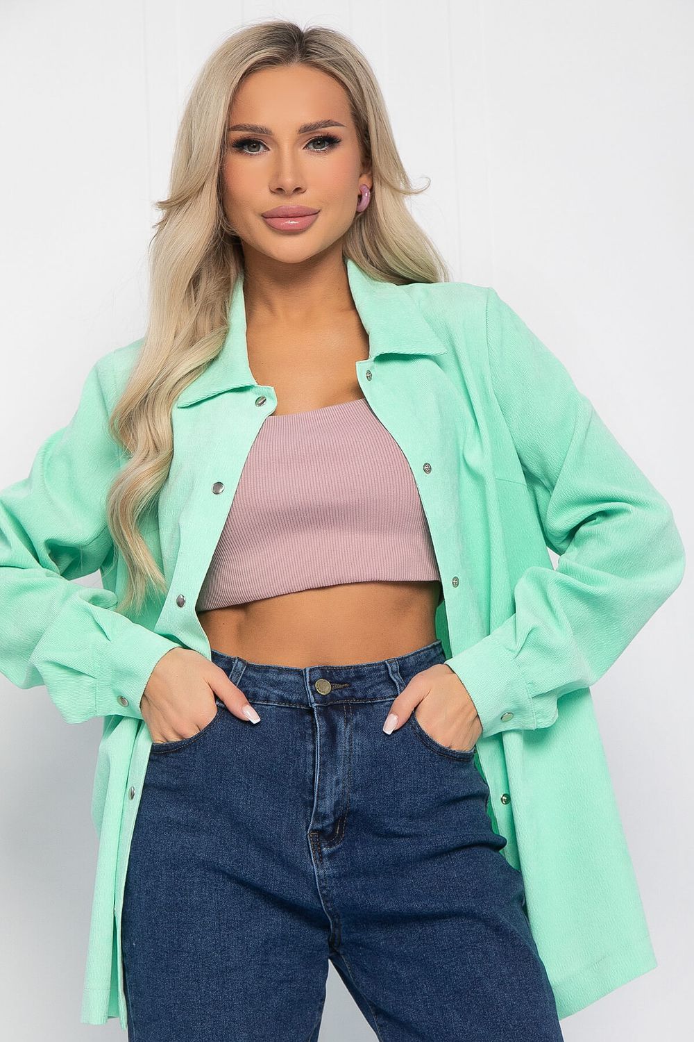 Рубашка Лайт (мята) Б12707 LT Collection