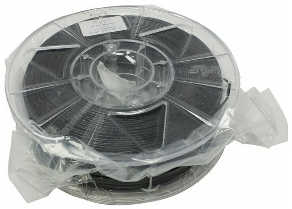 Пластик для принтера 3D Cactus CS-3D-ABS-750-BLACK ABS d1.75мм 0.75кг 1цв.