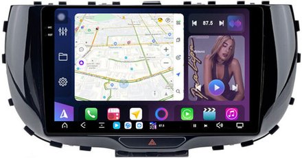 Магнитола для KIA Soul 3 2019+ - FarCar GX1214M монитор 9.5" 2K QLED на Android 14, TS20, 6+128Гб, CarPlay, 4G SIM-слот