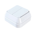 Выключатель 2-кл с подсветкой MAKEL 45123