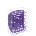 Расческа массажная компактная «Сosmo style», цвет фиолетовый, 9*8,см , в пластиковой коробке