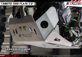 Yamoto Skid Plate for Kawasaki KLX125-140-150. Aluminium. V2.4