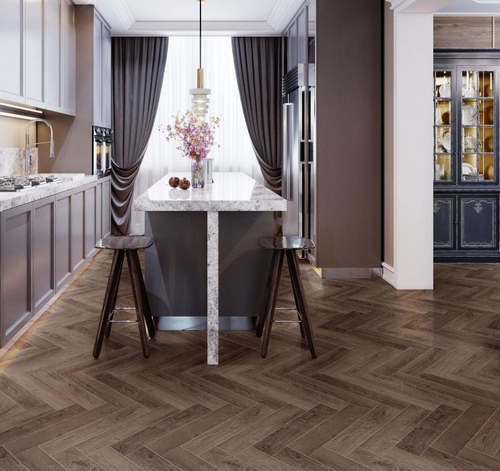 Ламинат SPC CronaFloor Herringbone Дуб Тулуза