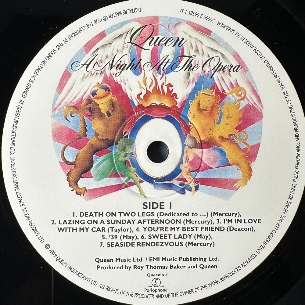 Queen ‎– A Night At The Opera (Англия 2009г.)