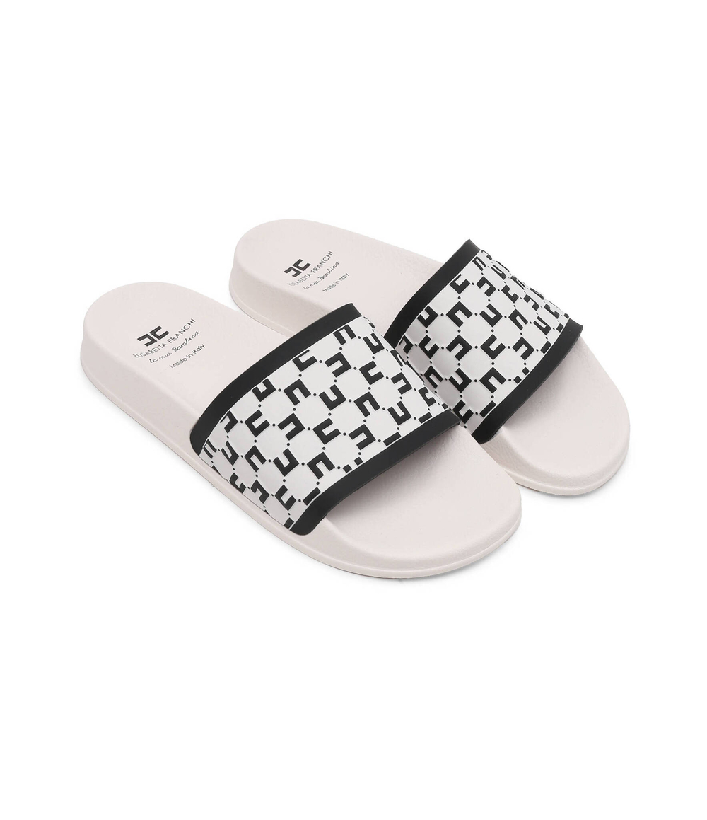 Шлепанцы Elisabetta Franchi - белый(F3A0 E0075 1745A257)