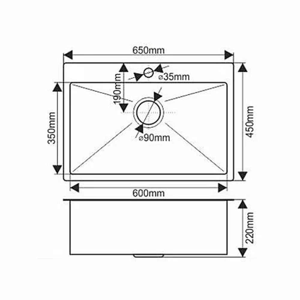 Мойка кухонная Melana ProfLine D6545HG золото