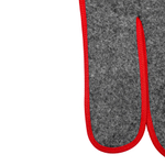 Ковры RENAULT T (автомат) (экокожа, черный, красный кант, красная вышивка)