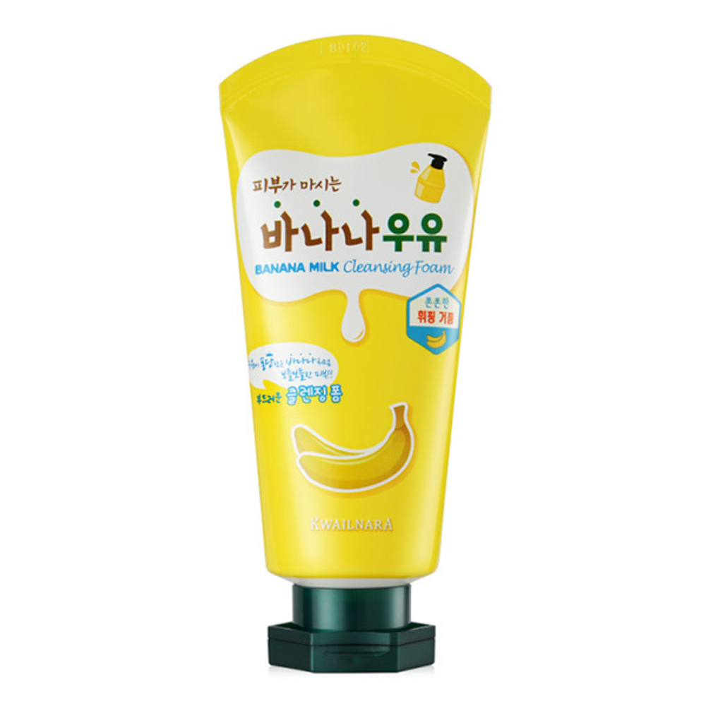 Увлажняющая пенка для умывания Банановое молоко Kwailnara Banana Milk Cleansing Foam 120мл