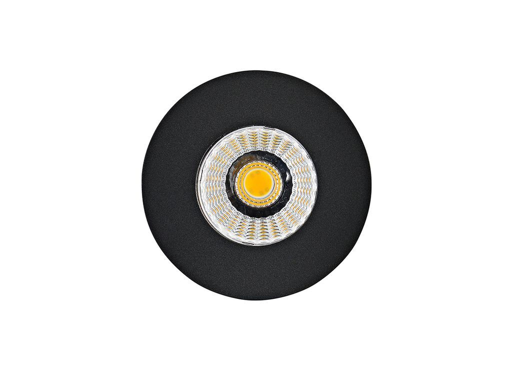 DL18812/7W Black R Donolux Светильник светодиодный накладной, 7Вт, 3000К, 420Лм, Ra&gt;80, IP44, 60°, AC 220-240В, H33xD80мм, Черный+источник питания