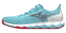 Женские теннисные кроссовки Mizuno Wave Enforce Tour CC - tanager turquoise/fiery coral 2/white