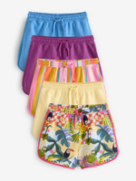 Шорты для девочки Next E61-337, 5 шт., Розовый, Голубой, Светло-желтый