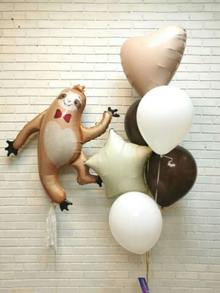 Композиция из шаров "Весёлый ленивец"