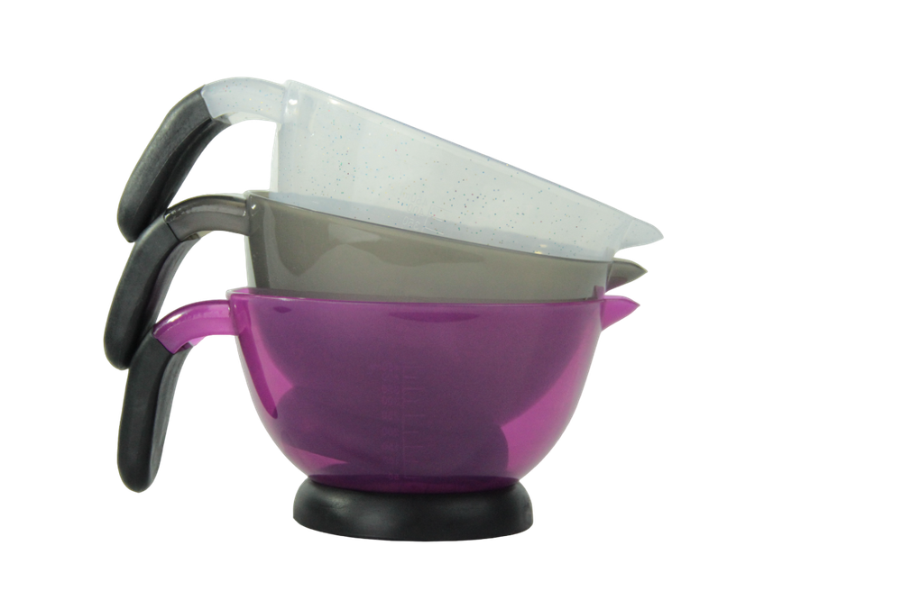 Чаша Melon Pro B-99-1 для красителя фиолетовая 450мл прорезиненное дно