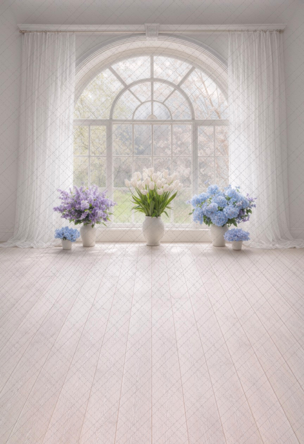 Окно весна №5- фон неопреновый