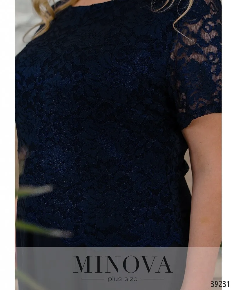 Платье 420-синий Minova