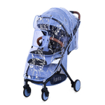 Детская прогулочная коляска Nuovita Giro Lux Denim, Nero / Джинсовый, Черный