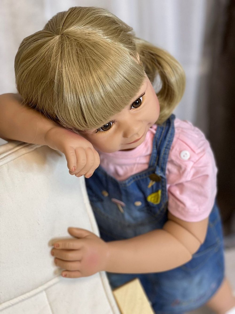 Кукла Реборн ростовая 85см в пакете (FA-257)