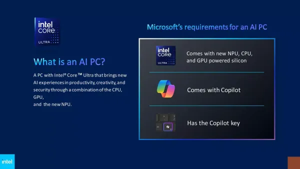 Microsoft и Intel составили список требований к будущим «ИИ-компьютерам»
