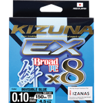OWNER Шнур Kizuna EX X8 Broad PE invisible blue 150м 0.1мм 4.5кг