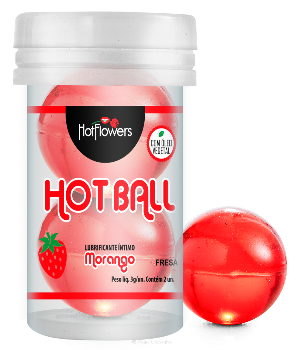 Масляная смазка в шариках Aromatic HOT BALL (Клубника)